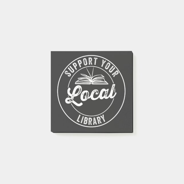 Post-it® support de votre libraire localY Carré Sticker T-S (Devant)