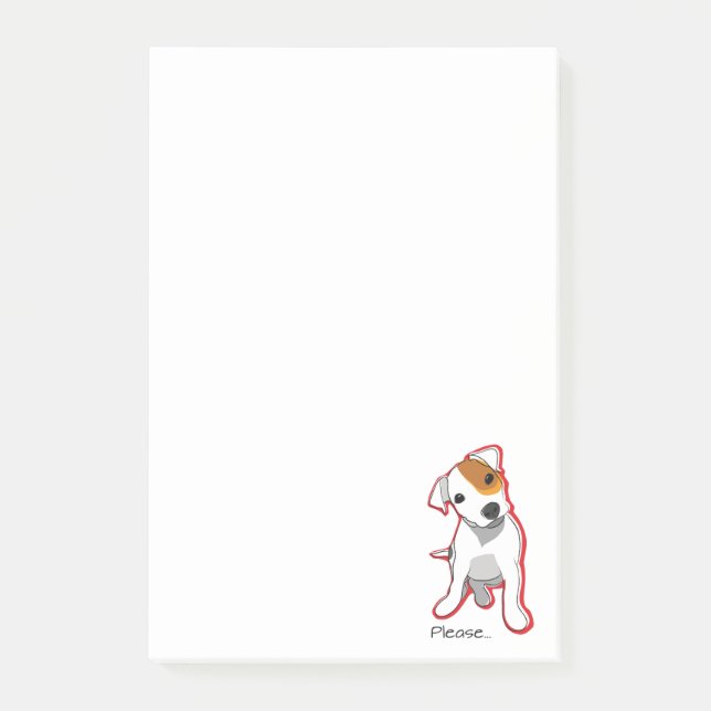 Post-it® "Svp" notes de post-it de Jack Russell Terrier (Devant)