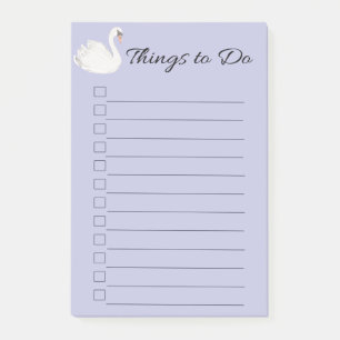 Post-it® Swan Purple Choses À Faire