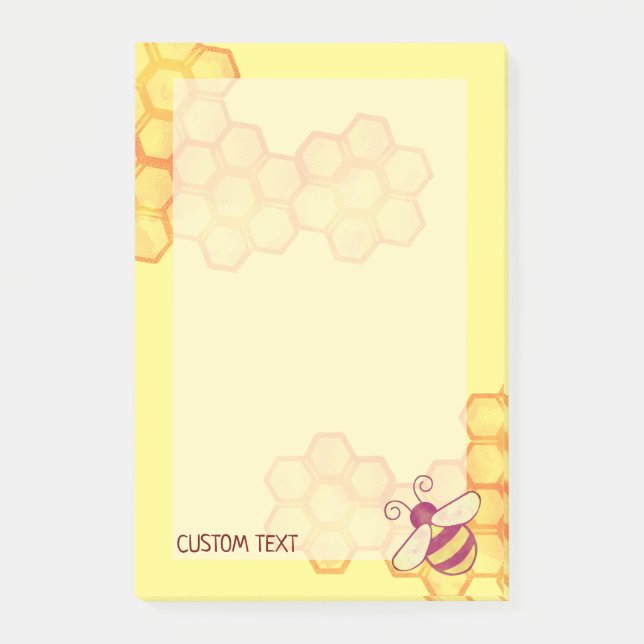 Post-it® Sweet Bee Honeycomb Notes personnalisées (Devant)