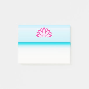 Post-it® Symbole bouddhiste rose d'origine Fleur Lotus