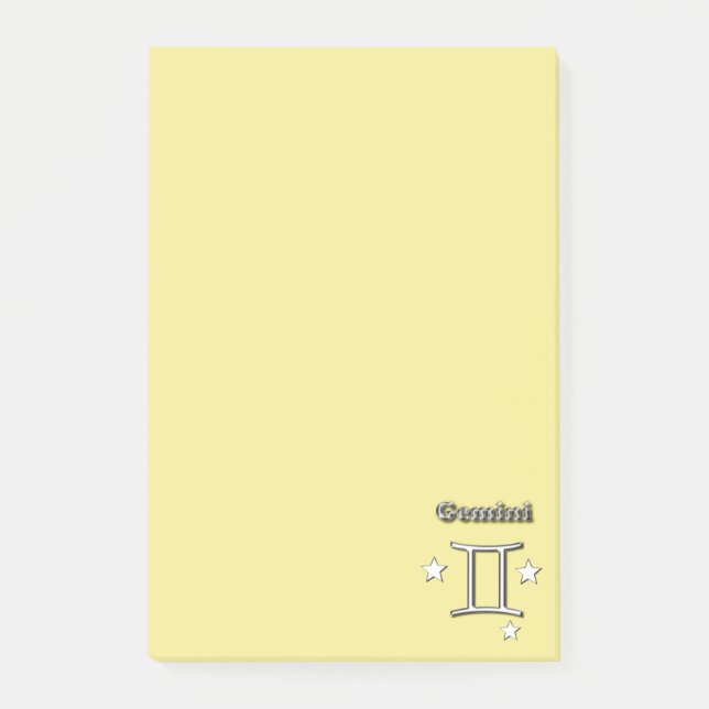Post-it® Symbole chrome Gemini (Devant)