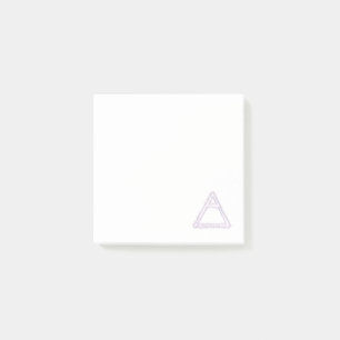 Post-it® Symbole d'alchimie de l'élément d'air émietté