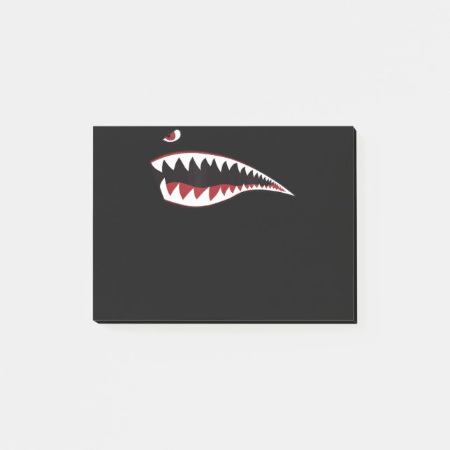 Post-it® Symbole d'art de la bouche de requin - Cadeau pour (Devant)