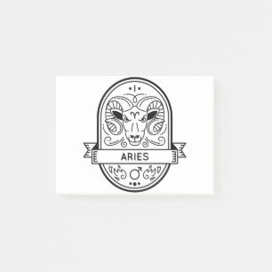 POST-IT® SYMBOLE DE BADGE ZODIAC AIRES FRAPPER