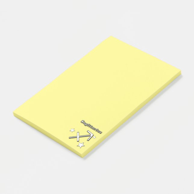 Post-it® Symbole de chrome de Sagittaire (Incliné)