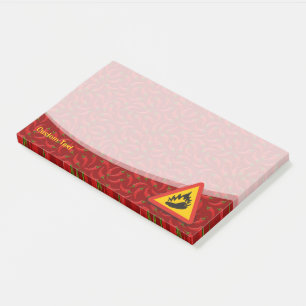 Post-it® Symbole de danger de poivre chaud