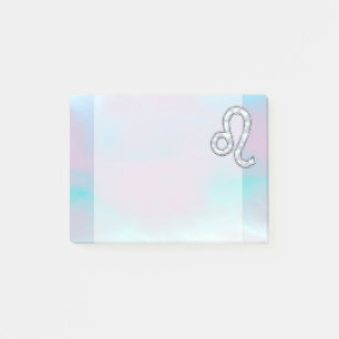 Post-it® Symbole de Leo Zodiac sur Pastels Style Nacre Impr