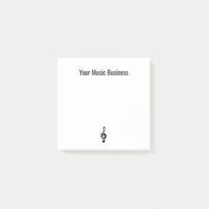 Post-it® Symbole de musique Simple Treble Clef