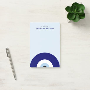 Post-it® Symbole de protection des yeux bleus personnalisés