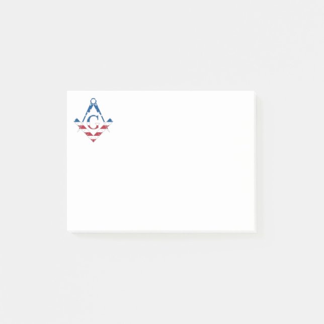 Post-it® Symbole Freemasonic des États-Unis (Devant)