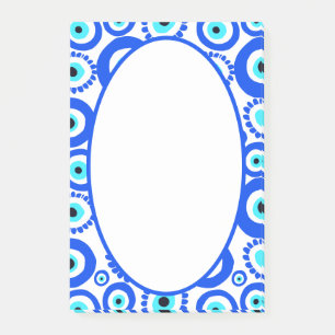 Post-it® Symbole malin de l'oeil Lucky Bleu blanc