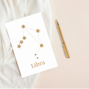 Post-it® Symbole moderne Zodiac Gold Libra   Air de l'éléme