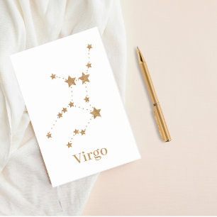 Post-it® Symbole moderne Zodiac Gold Virgo   Élément Terre
