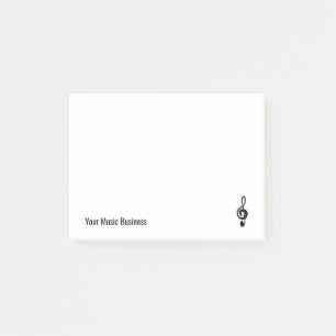 Post-it® Symbole musical Simple Treble Clef Musicien