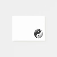 Symbole noir et blanc de Yin et de Yang