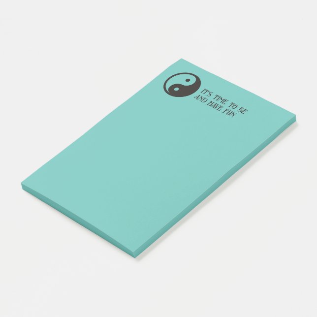 Post-it® Symbole Yin Yang - conception de tatouage solide (Incliné)