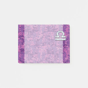 Post-it® SYMBOLE Zodiaque Libra Camo numérique rose Fuchsia