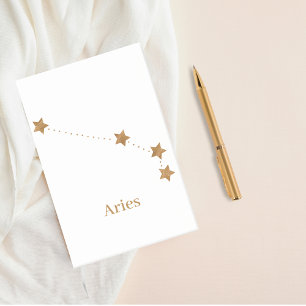 Post-it® SYMBOLE Zodiaque moderne Gold Aries   Incendie d'é