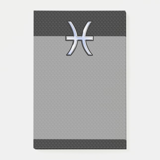 Post-it® Symbole zodiaque Pisces sur le style de peau de se (Devant)