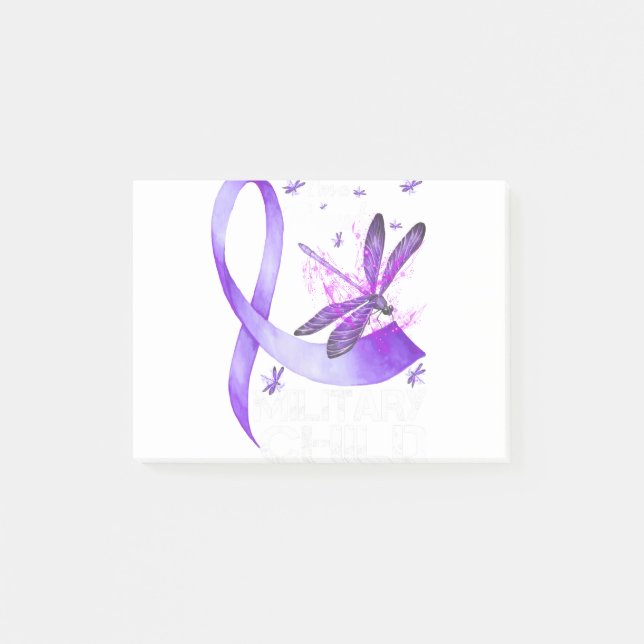 Post-it® T-shirt Militaire Garçons Mois Purple Up (Devant)