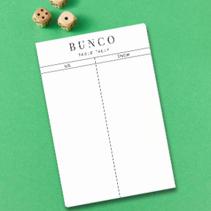 Post-it® Table Bunco simple noir et blanc