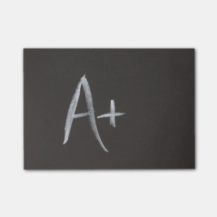 Post-it® Tableau A+ Style d'arrière - plan de tableau noir