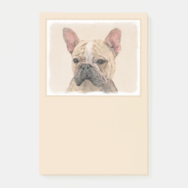 Post-it® Tableau Français Bulldog (Sable) - Joli Original D (Devant)