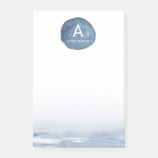 Post-it® Tache | de l'eau bleue personnalisé (Devant)