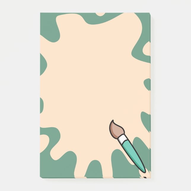 Post-it® Tache de peinture Pinceau Artistique (Devant)