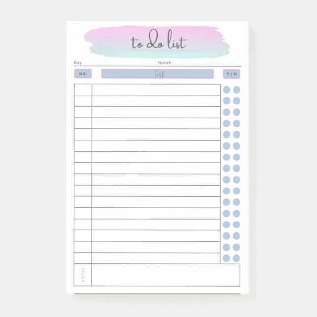 Post-it® Tâche quotidienne à effectuer après ses (Devant)