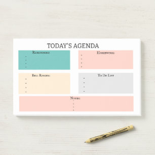 Post-it® Tâche quotidienne de base du planificateur Ordre d