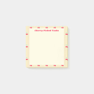 Post-it® Tâches Cueilleuses De Cerises Bordure Rétro Pop
