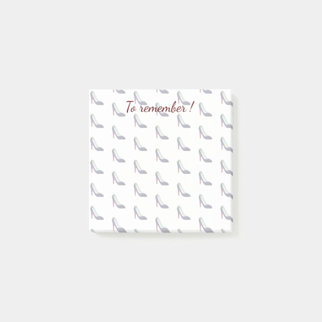 Post-it® Talons hauts noirs Emoji (Devant)