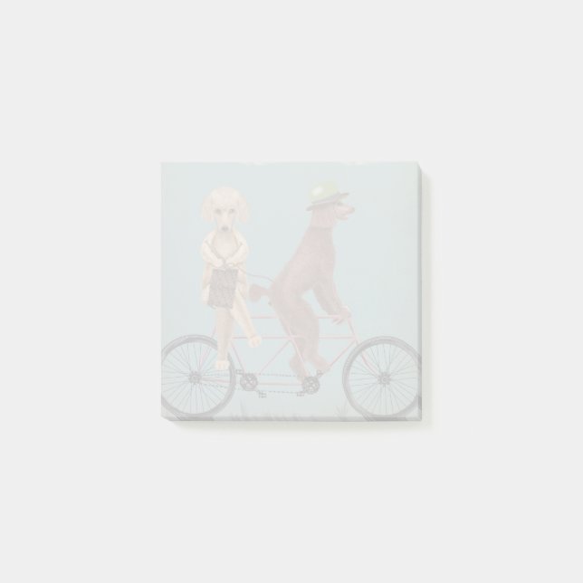 Post-it® Tandem de caniche (Devant)