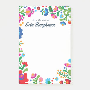 Post-it® Tapis de table de mariage brodé coloré mexicain