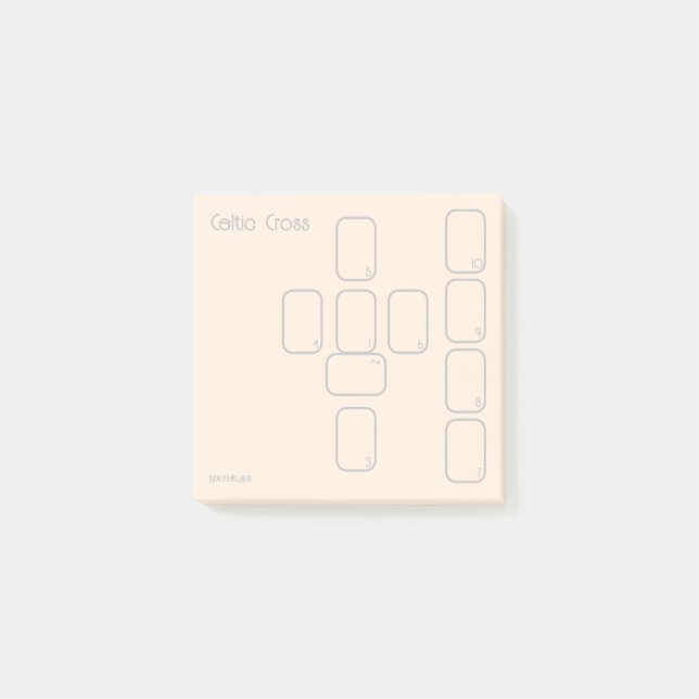 Post-it® Tarot croisé celtique (petit or simple) (Devant)