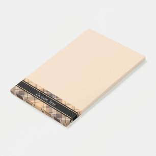 Post-it® Tartan beige et Brown