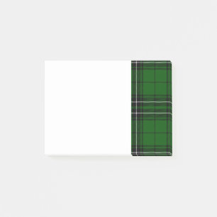 Post-it® Tartan bleu et vert de MacLean de clan