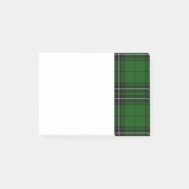 Post-it® Tartan bleu et vert de MacLean de clan (Devant)