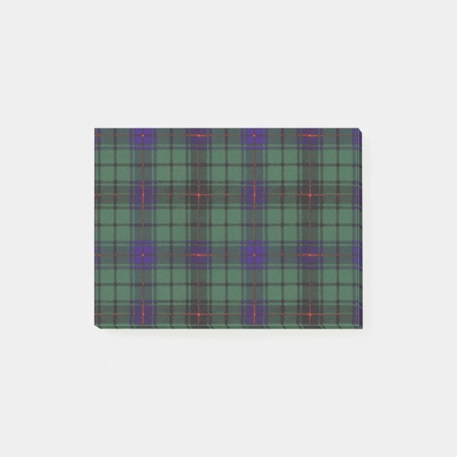 Post-it® Tartan d'écossais de plaid de clan de Davidson (Devant)
