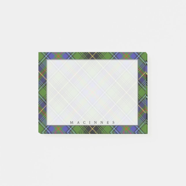 Post-it® Tartan du clan écossais MacInnes royal (Devant)