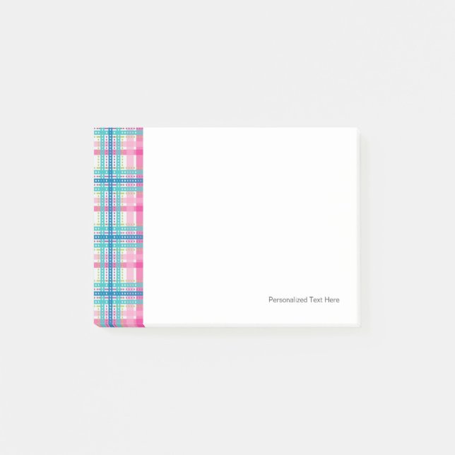 Post-it® Tartan, motif de plaid (Devant)