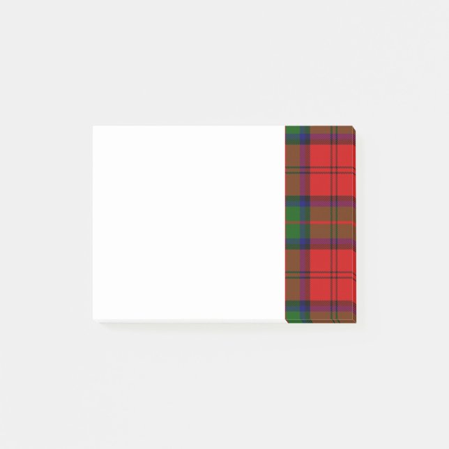 Post-it® Tartan rouge et vert de clan MacDuff (Devant)