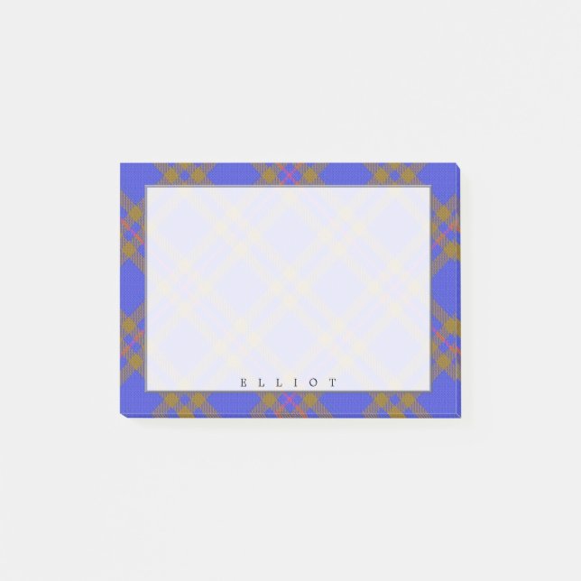 Post-it® Tartan royal du clan écossais Elliot (Devant)