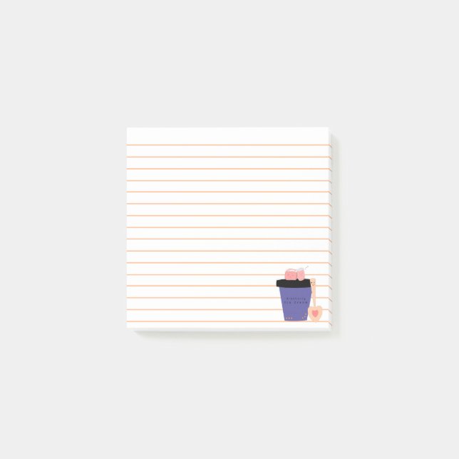 Post-it® Tasse de glace à la myrtille et guimauve | (Devant)