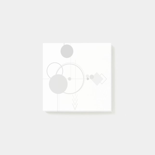 Post-it® Tatos Art Déco Moderne | Minimalisme monochrome (Devant)