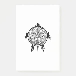Post-it® Tatouage de Tribal Turtle Shield