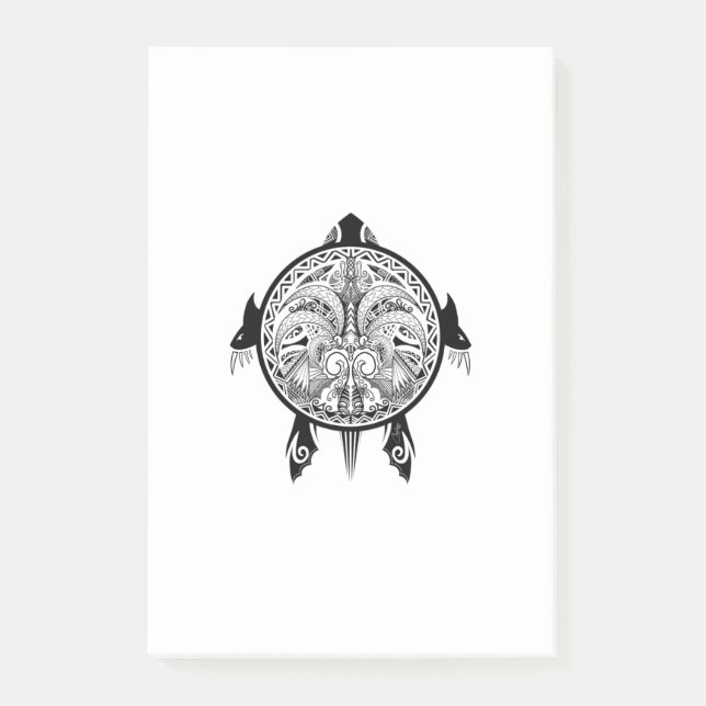 Post-it® Tatouage de Tribal Turtle Shield (Devant)