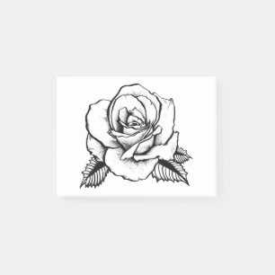 Post-it® tatouage rose